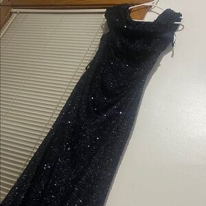 Sparkling Black Evening Gown